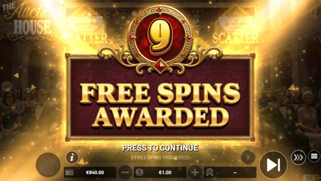 The Auction House Slot Review
Hold & Win Feature: Land 6+ gold coin symbols to trigger. These Coins carry values from 1.5x to 500x. You get 3 respins to fill the grid. Fill it, and you're walking away with a fortune.

Free Spins: 3+ Scatter emblems award up to 9 spins. The beauty? You can retrigger them and even trigger Hold & Win inside the Free Spins. It’s a snowball effect of pure profit.

Buy Bonus: Too busy for the grind? Buy your way into 5, 7, or 9 Free Spins directly. It’s high-stakes, high-reward, and exactly how the pros play.