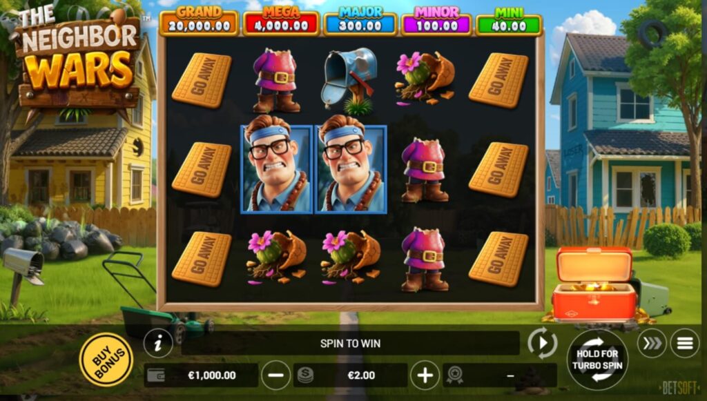The Neighbor Wars Slot gameplay
