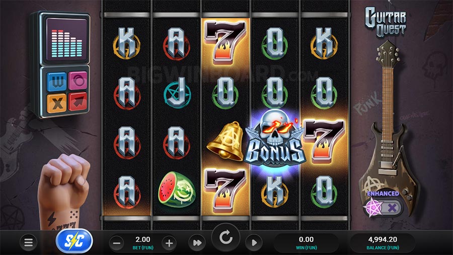 Guitar Quest Slot GamePlay