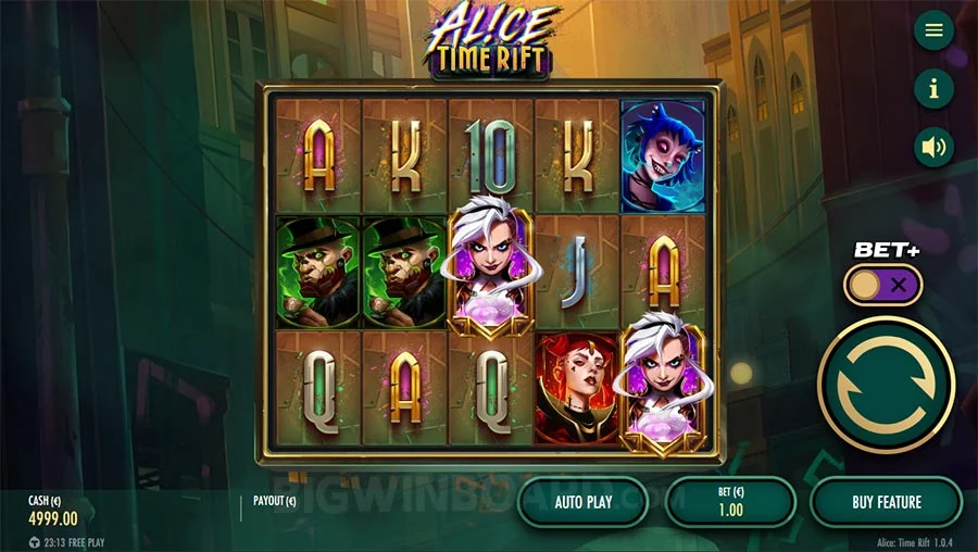 Alice Time Rift Slot gameplay