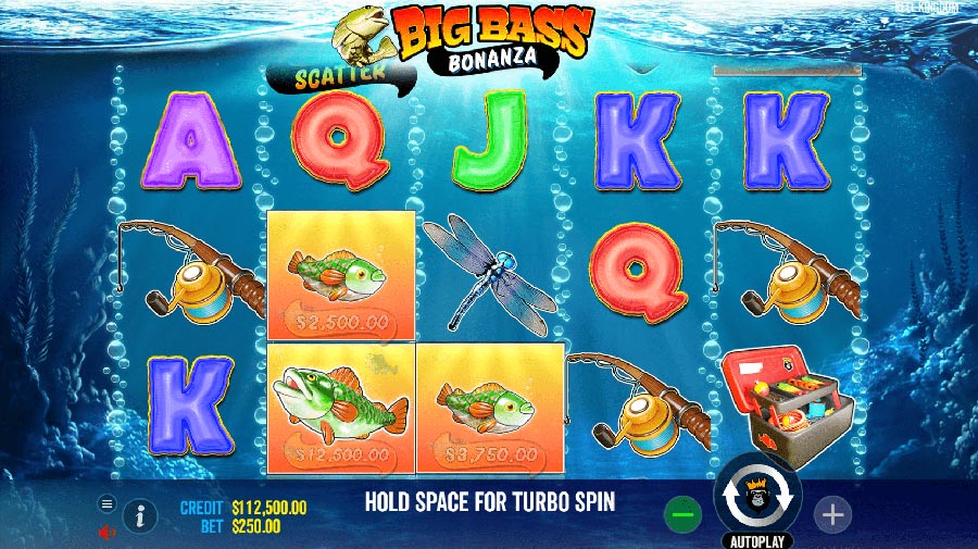 Big Bass bonanza slot gameplay