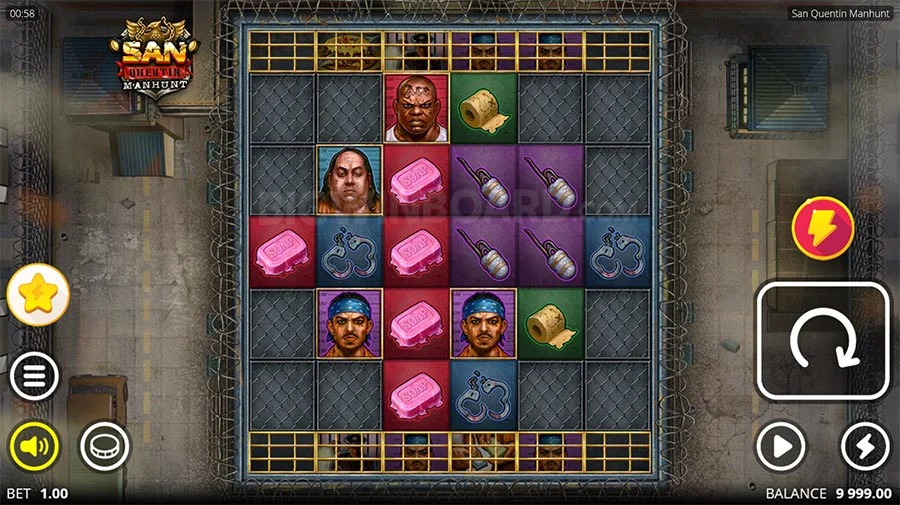 San Quentin Manhunt slot gameplay