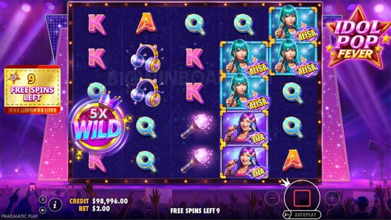 Idol Pop Fever Slot gameplay