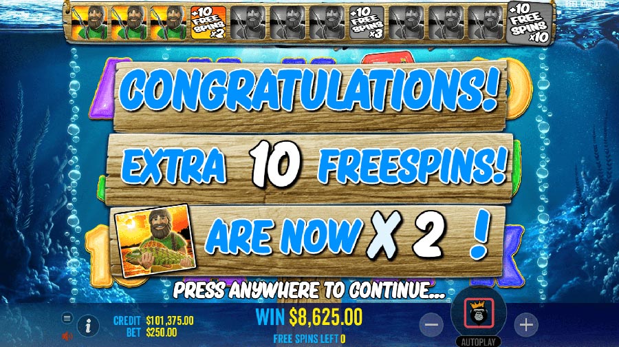 Big Bass bonanza slot gameplay