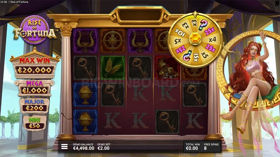 Rise of Fortuna Slot Gameplay