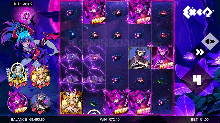 Lunax Slot gameplay