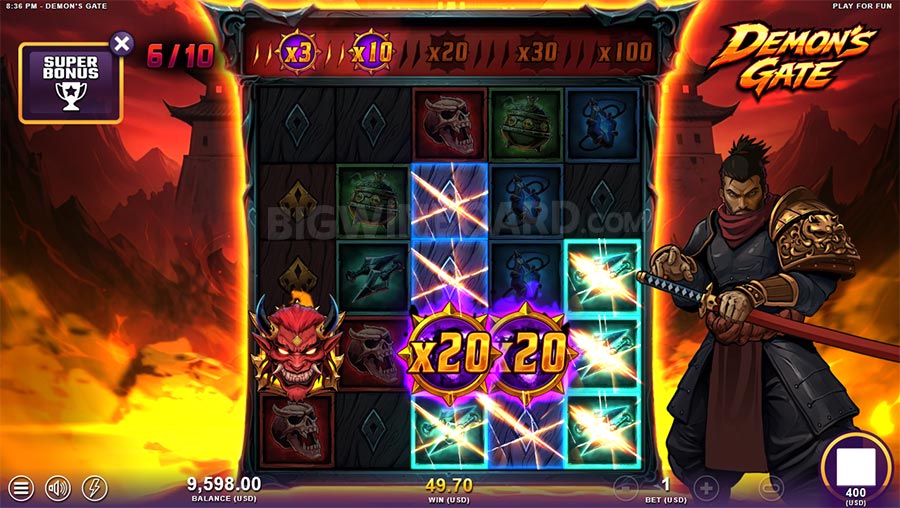 Demons Gate slot gameplay