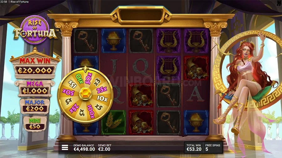 Rise of Fortuna Slot Gameplay