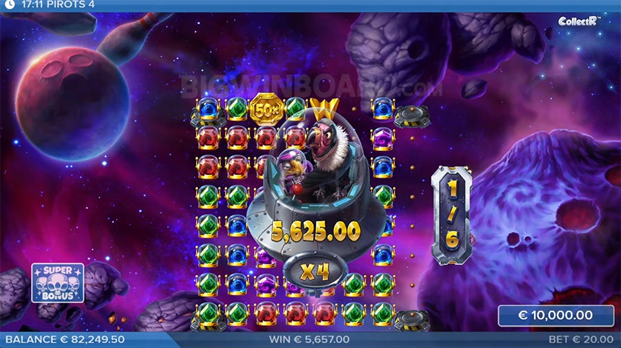 Pirots 4 slot gameplay