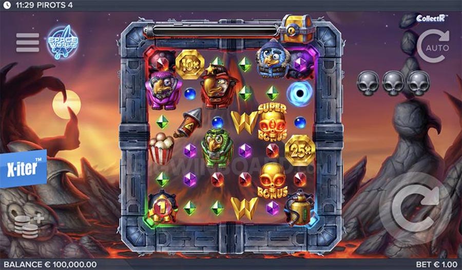 Pirots 4 slot gameplay