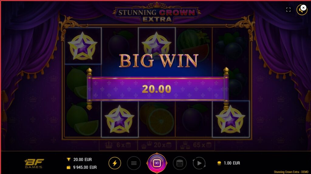 Stunning Crown Extra Slot gameplay