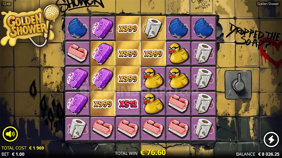 Golden Shower slot gameplay