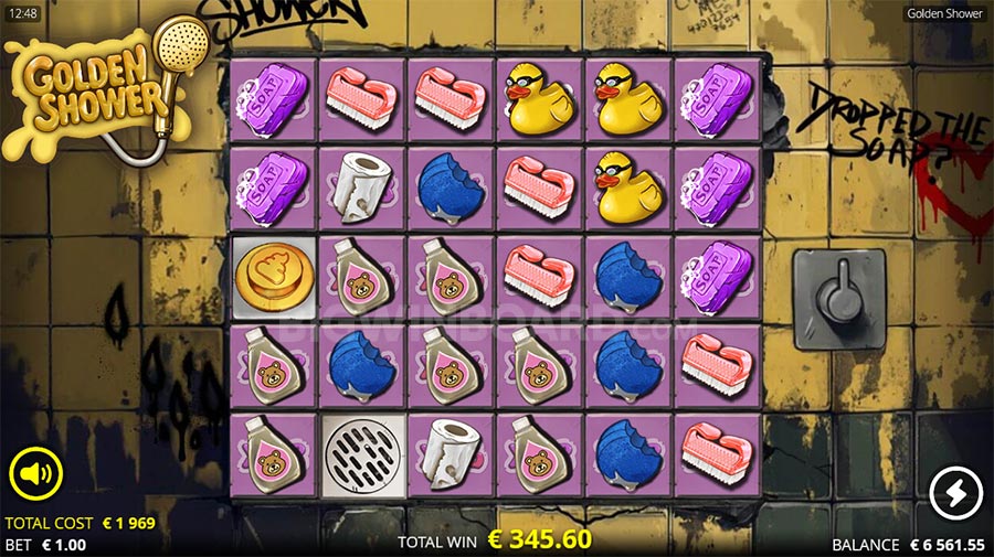 Golden Shower slot gameplay