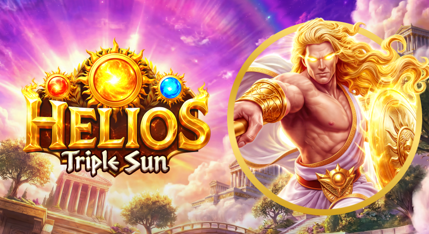 Helios Triple Sun Slot Banner