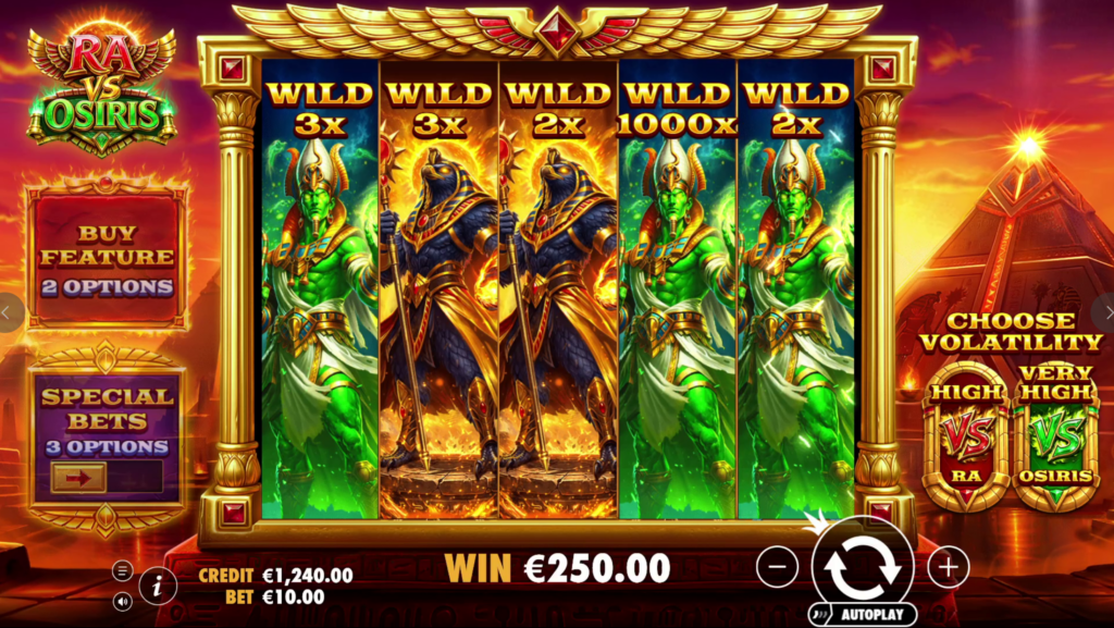 Ra vs Osiris Slot Review & Free Demo Play