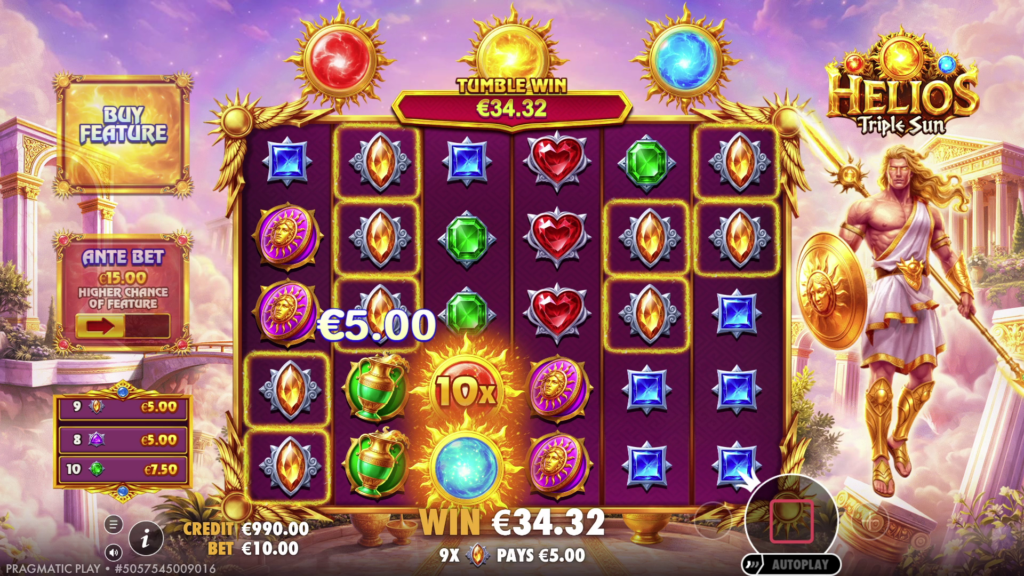 Helios – Triple Sun Slot Review & Free Demo Play