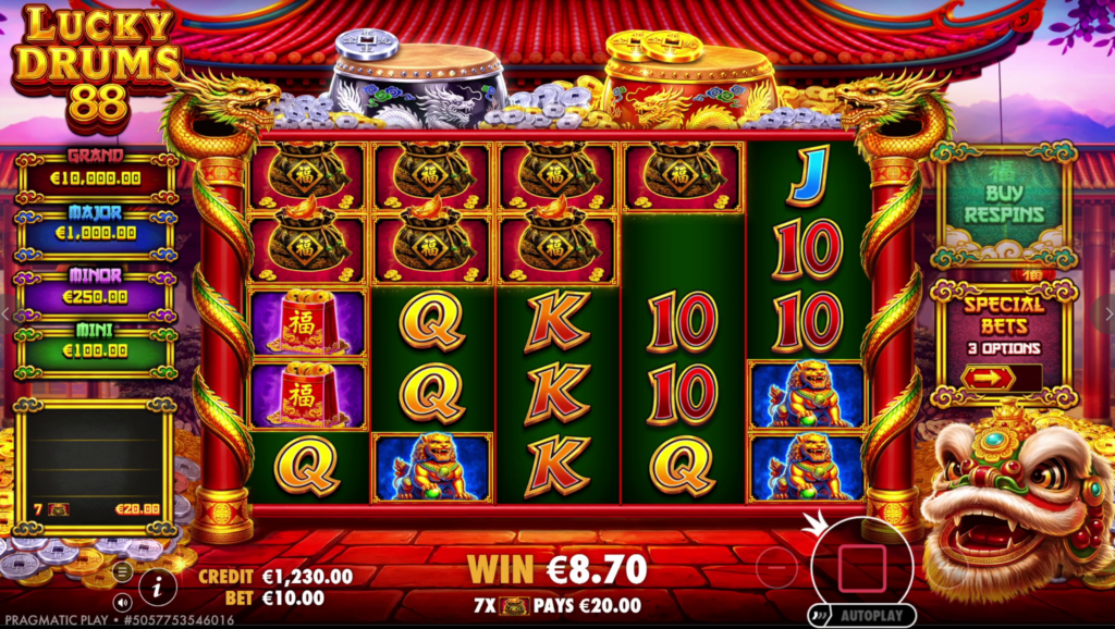Lucky Drums 88 Slot Review